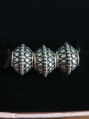 Authentic Pandora Inner Strength Charms – 790530 Sterling Silver (Retired) Set o